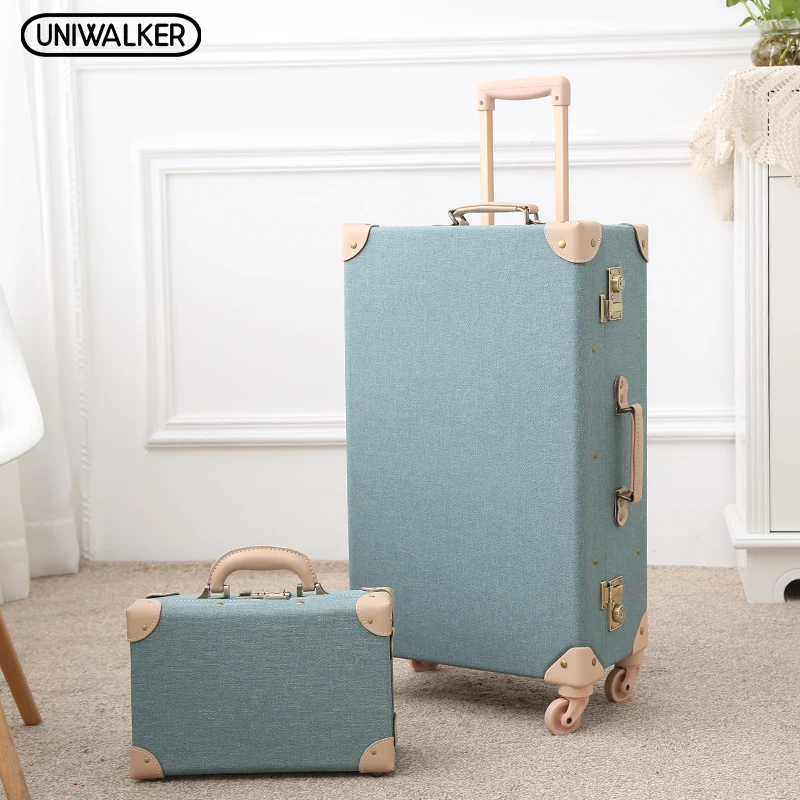 UNIWALKER 12" 20" 24" 26" Green Vintage Travel Suitcase Trolley Travel Luggage Retro Trolley Luggage Suitcase Bags Free Shipping
UNIWALKER 12" 20" 24" 26" Green Vintage Travel Suitcase Trolley Travel Luggage Retro Trolley Luggage Suitcase Bags Free Shipping