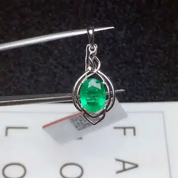 Fidelity natural 7*9mm emerald pendants s925 sterling silver fashion fine jewelry for women party natural green gemstone
Fidelity natural 7*9mm emerald pendants s925 sterling silver fashion fine jewelry for women party natural green gemstone