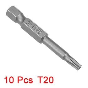 UXCELL Newest 10pcs 1/4" 50mm Hex Shank T20 Magnetic Torx Head Security Screwdriver Bits S2 High Alloy Steel Heat-treated
UXCELL Newest 10pcs 1/4" 50mm Hex Shank T20 Magnetic Torx Head Security Screwdriver Bits S2 High Alloy Steel Heat-treated