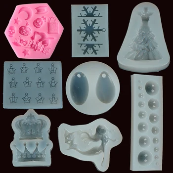 DIY Christmas Earrings Beads Small Charms Silicone Mold Resin Silicone Mould Handmade Tool Epoxy Resin Molds
DIY Christmas Earrings Beads Small Charms Silicone Mold Resin Silicone Mould Handmade Tool Epoxy Resin Molds
