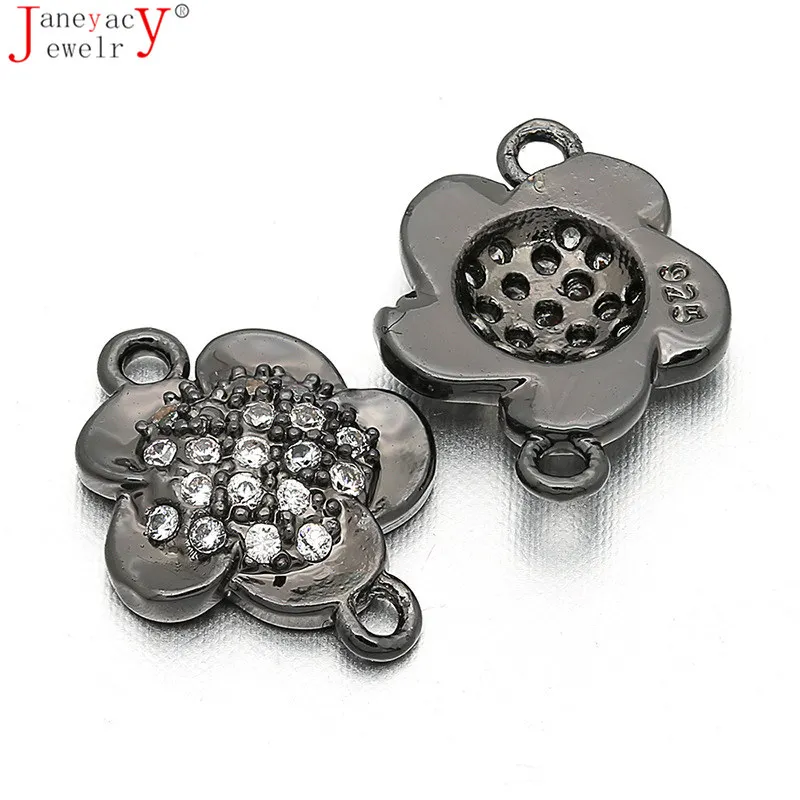 L12*W9mm Brass Cubic Zirconia Accessories Connector Flower DIY Women Bracelet Necklace CZ Accessories Jewelry Making Accesorios
L12*W9mm Brass Cubic Zirconia Accessories Connector Flower DIY Women Bracelet Necklace CZ Accessories Jewelry Making Accesorios