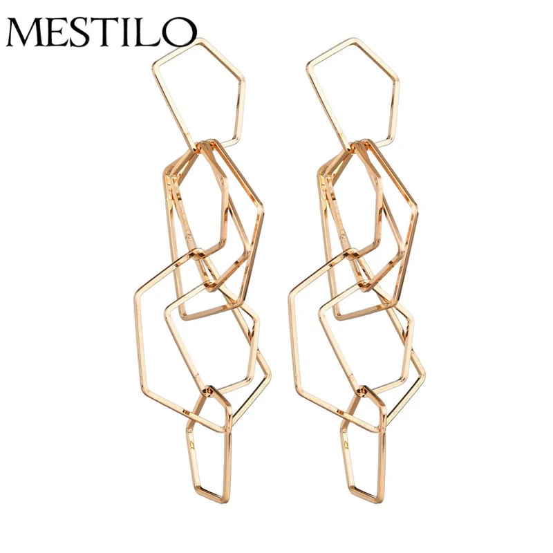 MESTILO New Fashion Gold Sliver Color Irregular Hollow Geometric Drop Earrings For Women Statement Long Dangle Earrings Jewelry
MESTILO New Fashion Gold Sliver Color Irregular Hollow Geometric Drop Earrings For Women Statement Long Dangle Earrings Jewelry