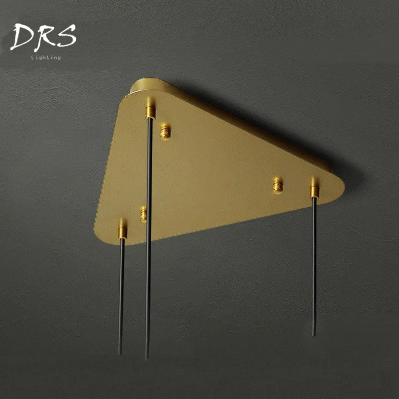 Suspension Industrial Pendant Lights Top Plate Three Heads Living Room Base Fittings Gold Bar Triangular Right Angle Iron Style
Suspension Industrial Pendant Lights Top Plate Three Heads Living Room Base Fittings Gold Bar Triangular Right Angle Iron Style