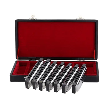 Swan Harmonica 10 Holes Harp Blues Harp Blues Harmonica Diatonic Harmonica Set 7 Piece (A-G) W/ Exquisite Box + Wipes
Swan Harmonica 10 Holes Harp Blues Harp Blues Harmonica Diatonic Harmonica Set 7 Piece (A-G) W/ Exquisite Box + Wipes