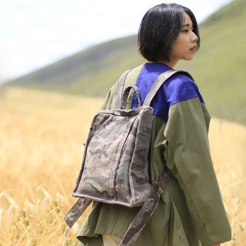 Camouflage women cotton backpack simple washed cotton cloth packback bags for women ladies vintage casual personality bag
Camouflage women cotton backpack simple washed cotton cloth packback bags for women ladies vintage casual personality bag