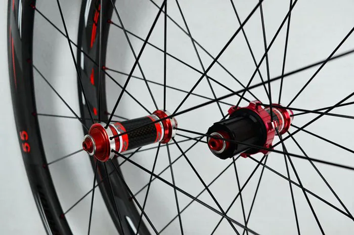 Best 700C Wheelset Carbon Wheels Road Bike Tubeless Wheel V/C Brake Profile 38-40-50-55mm Depth Clincher Carbon Rim Direct-pull 56