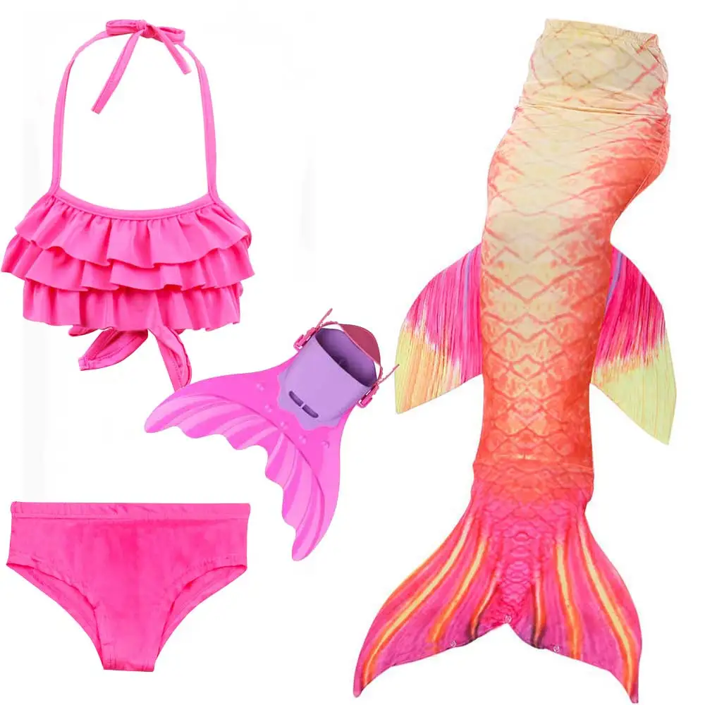 4Pcs/Set Children Mermaid Tail with Monofin Kids Girls Cosplay Costumes Swimming Mermaid Tail Mermaid Swimsuit Flipper for Girls
4Pcs/Set Children Mermaid Tail with Monofin Kids Girls Cosplay Costumes Swimming Mermaid Tail Mermaid Swimsuit Flipper for Girls
