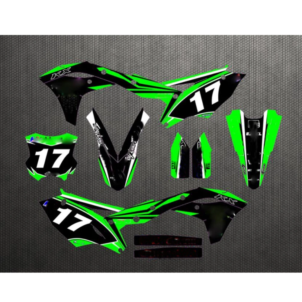2017 - 2018 For Kawasaki KX250F Free Customized Number 17 Graphics & Backgrounds Motocross Stickers Kit Decal KXF250 KXF 250
2017 - 2018 For Kawasaki KX250F Free Customized Number 17 Graphics & Backgrounds Motocross Stickers Kit Decal KXF250 KXF 250