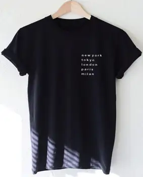 New York, Tokyo, London, Paris, Letters Print Women tshirt Cotton Casual Funny t shirt For Lady Top Tee Hipster Drop Ship Z-619
New York, Tokyo, London, Paris, Letters Print Women tshirt Cotton Casual Funny t shirt For Lady Top Tee Hipster Drop Ship Z-619