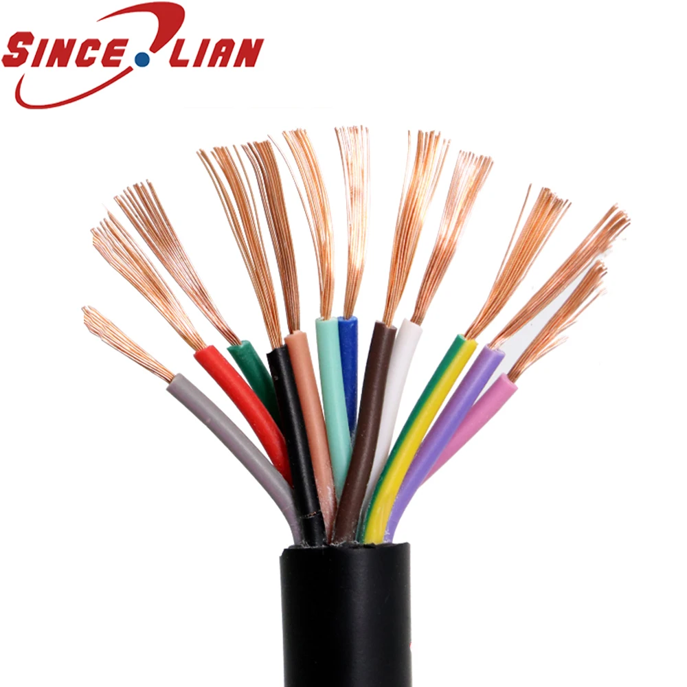 22awg Power Cable RVV12 Core 0.3 Square 300/300v Power Signal Control Sheath Cable 10 meters 12cores wire
22awg Power Cable RVV12 Core 0.3 Square 300/300v Power Signal Control Sheath Cable 10 meters 12cores wire