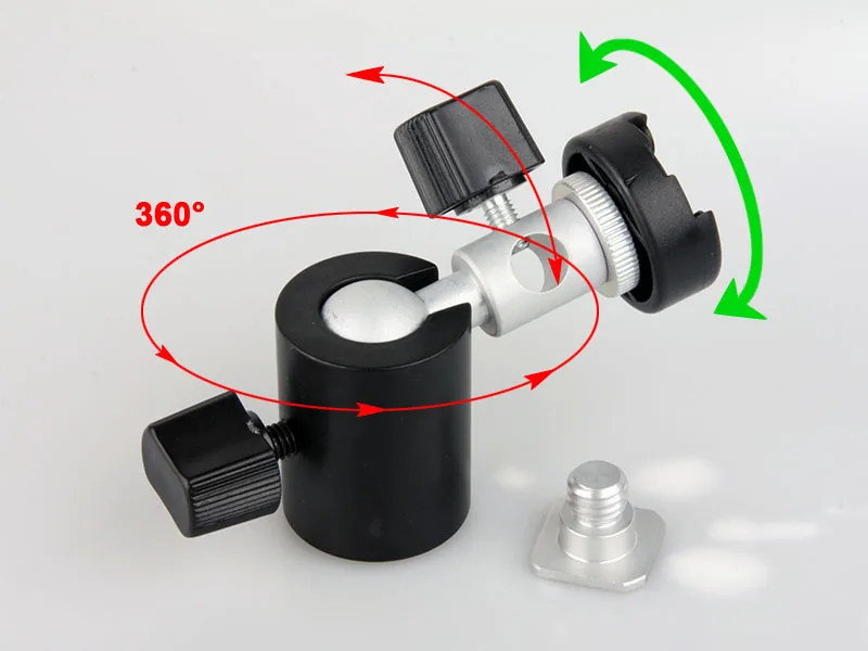 Tripod Heads C Type 360 Swivel Flash Shoe Umbrella Holder Light Stand Tripod Bracket Adapter can attach to Light Stand Rack
Tripod Heads C Type 360 Swivel Flash Shoe Umbrella Holder Light Stand Tripod Bracket Adapter can attach to Light Stand Rack