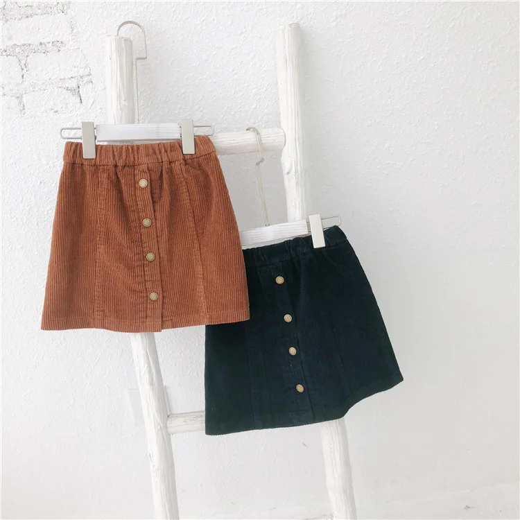 Baby Girls Skirt Spring Autumn Winter Toddler Children Corduroy Cotton Skirts with Buttons Black Brown Skirt Kids Clothes
Baby Girls Skirt Spring Autumn Winter Toddler Children Corduroy Cotton Skirts with Buttons Black Brown Skirt Kids Clothes