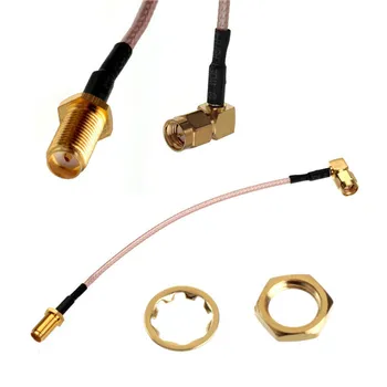 10pcs 15cm SMA Female Bulkhead To SMA Male RA Plug Right Angle Pigtail Cable RG316
10pcs 15cm SMA Female Bulkhead To SMA Male RA Plug Right Angle Pigtail Cable RG316