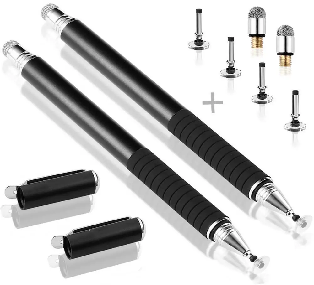 2pcs/set Multifunction Fine Point Round Thin Tip Touch Screen Pen Capacitive Stylus Pen For Smart Phone Tablet For Iphone Ipad
2pcs/set Multifunction Fine Point Round Thin Tip Touch Screen Pen Capacitive Stylus Pen For Smart Phone Tablet For Iphone Ipad
