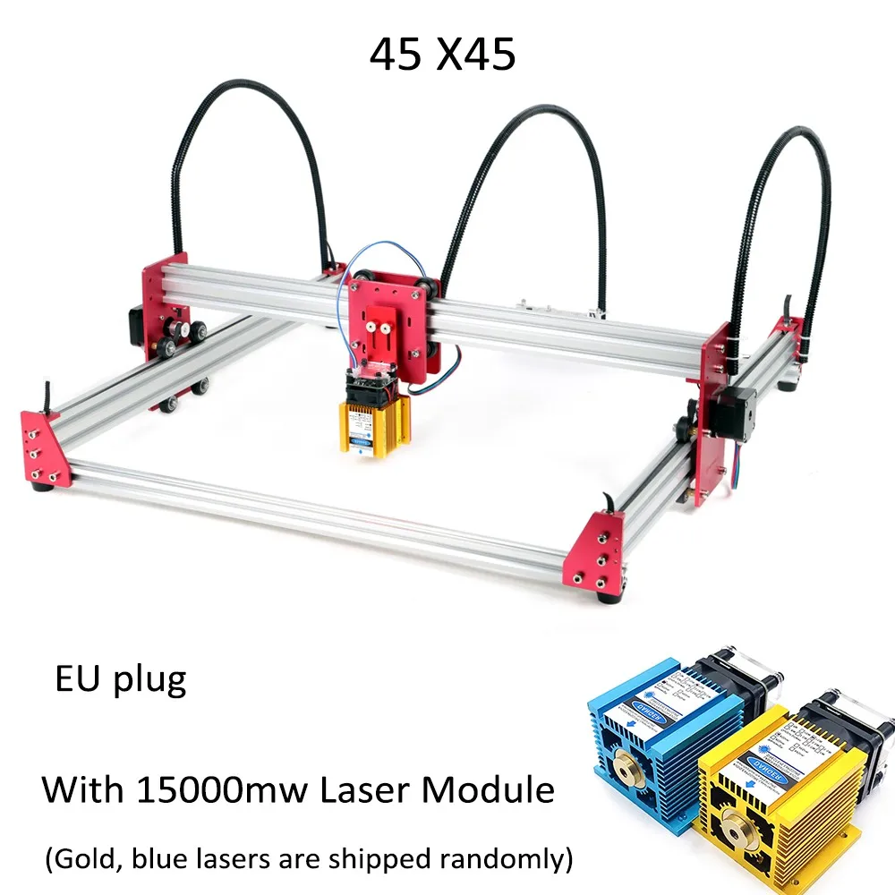 New 15W Laser Engraving Machine 45*45cm 500mw 2500mw 5500mw 15000mw Wood Router DIY Mini GRBL Laser stainless Engraving Machine
New 15W Laser Engraving Machine 45*45cm 500mw 2500mw 5500mw 15000mw Wood Router DIY Mini GRBL Laser stainless Engraving Machine