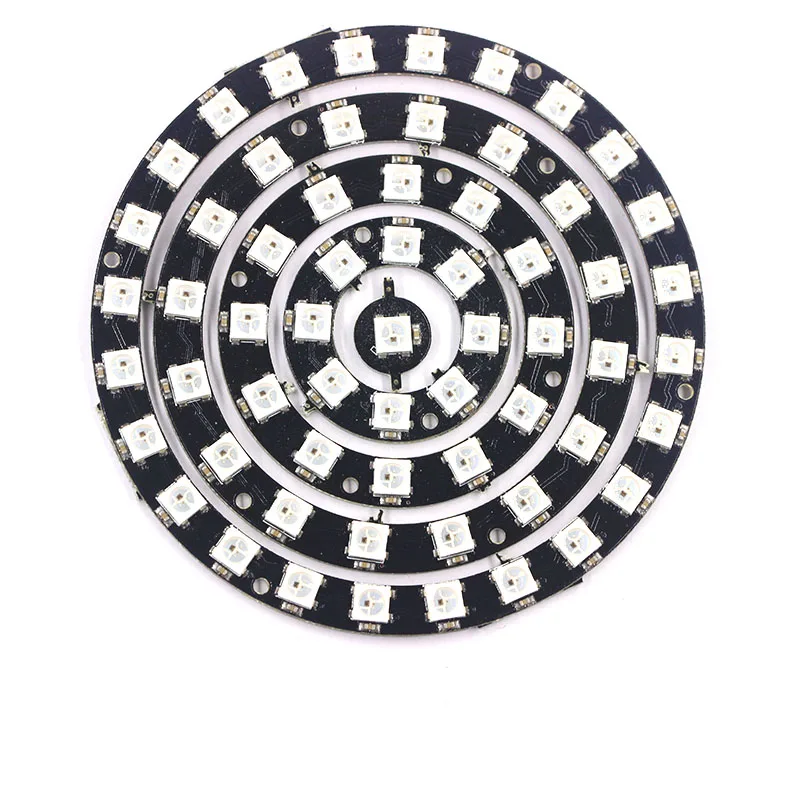 RGB LED Ring 1/8/12/16/24Bit WS2812 5050 RGB LED + Integrated Drivers Built-in full-color actuate lights Round
RGB LED Ring 1/8/12/16/24Bit WS2812 5050 RGB LED + Integrated Drivers Built-in full-color actuate lights Round