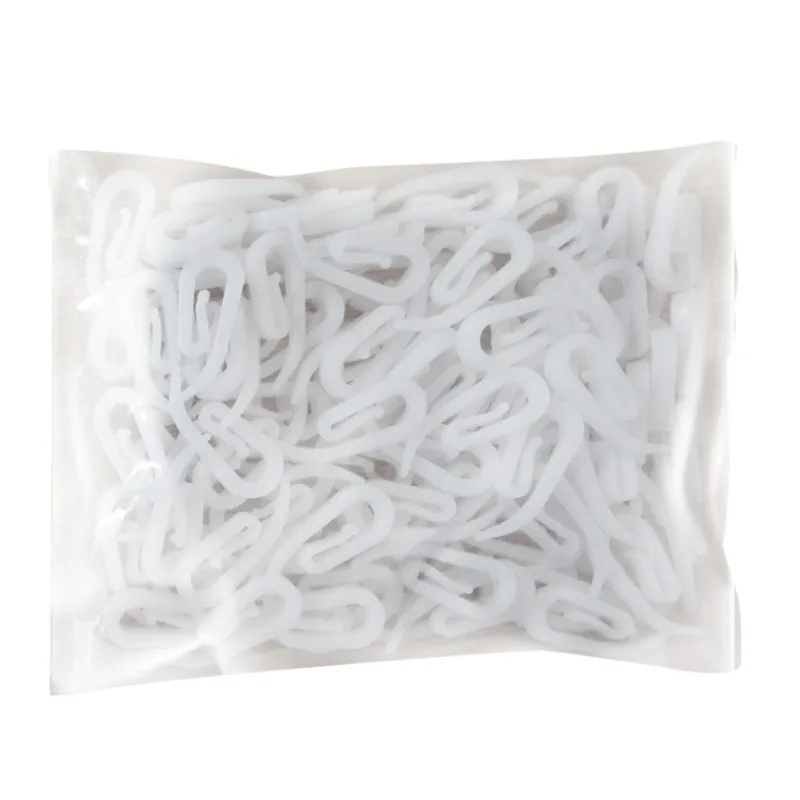 100 x Крючки для штор с лентой белый пластиковый нейлон Новинка|Декоративные
