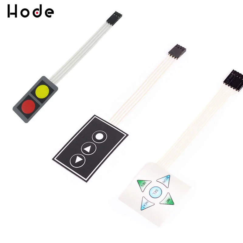 2/3/5 Key 1X2/1x3/1X5 Membrane Switch Keypad 1*2 1*3 1*5 Matrix Array Matrix Smart Car keyboard for arduino Diy Kit
2/3/5 Key 1X2/1x3/1X5 Membrane Switch Keypad 1*2 1*3 1*5 Matrix Array Matrix Smart Car keyboard for arduino Diy Kit