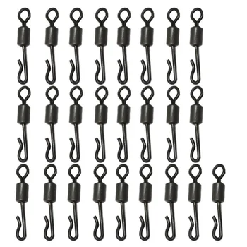25pcs Size 4# Large Long Body Q-Shaped Black Quick Change Swivels for Carp Fishing Accessories Fishing Terminal Tackle Pesca Hot
25pcs Size 4# Large Long Body Q-Shaped Black Quick Change Swivels for Carp Fishing Accessories Fishing Terminal Tackle Pesca Hot