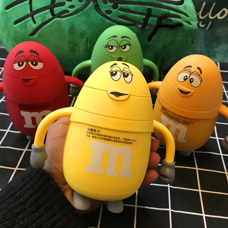 Cute M&M's MM Beans Glass Termos Food Grade Silicone Straw Baby Handgrip Unique Design Creative Gifts
Cute M&M's MM Beans Glass Termos Food Grade Silicone Straw Baby Handgrip Unique Design Creative Gifts