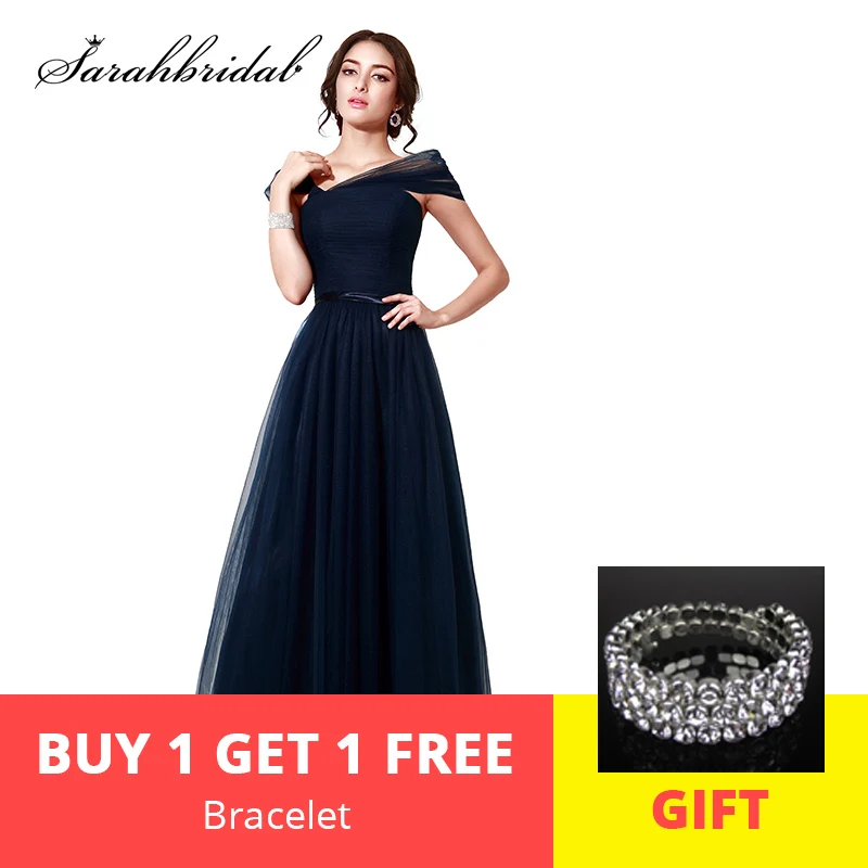 Charming Navy Blue Evening Dresses Simple 2019 Off The Shoulder Tulle Ruched A-Line In Stock Elegant Prom Party Gowns SD208
Charming Navy Blue Evening Dresses Simple 2019 Off The Shoulder Tulle Ruched A-Line In Stock Elegant Prom Party Gowns SD208