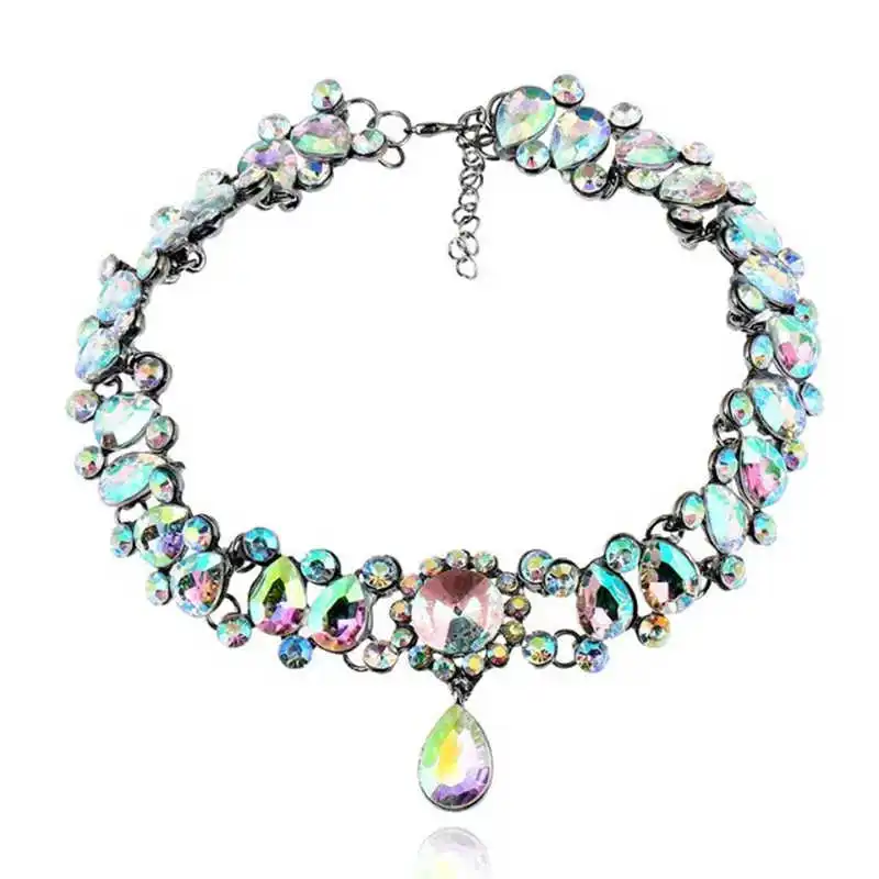 Fashion Three Colors Women Fashion Crystal Chokers Pendant Necklaces Black Water drop Beads Zircon Choker Collar Necklace NS3826
Fashion Three Colors Women Fashion Crystal Chokers Pendant Necklaces Black Water drop Beads Zircon Choker Collar Necklace NS3826