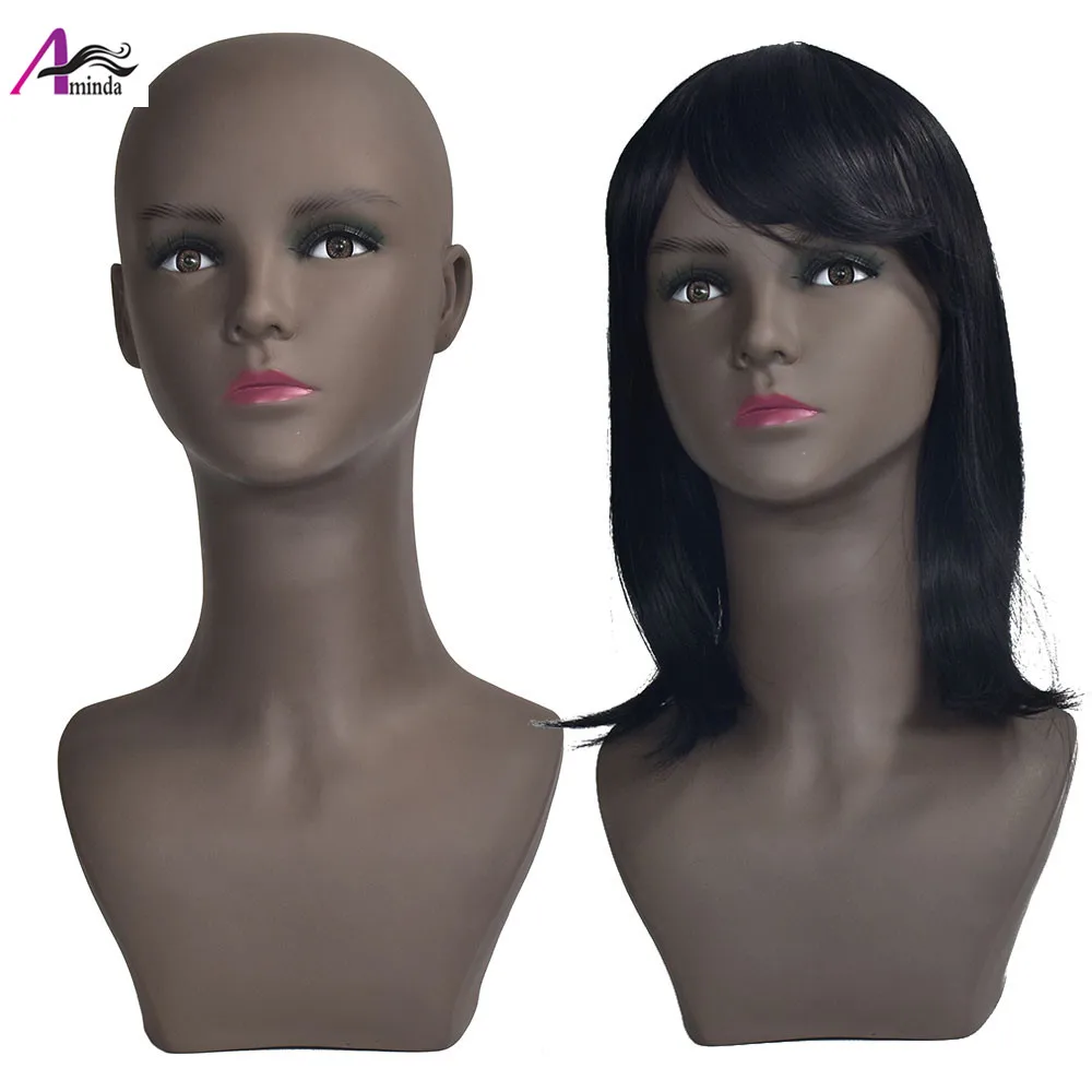 Free shipping Female black mannequin head soft PVC 45cm Wig stand Mannequin for jewelry Scarf model Dummy head
Free shipping Female black mannequin head soft PVC 45cm Wig stand Mannequin for jewelry Scarf model Dummy head