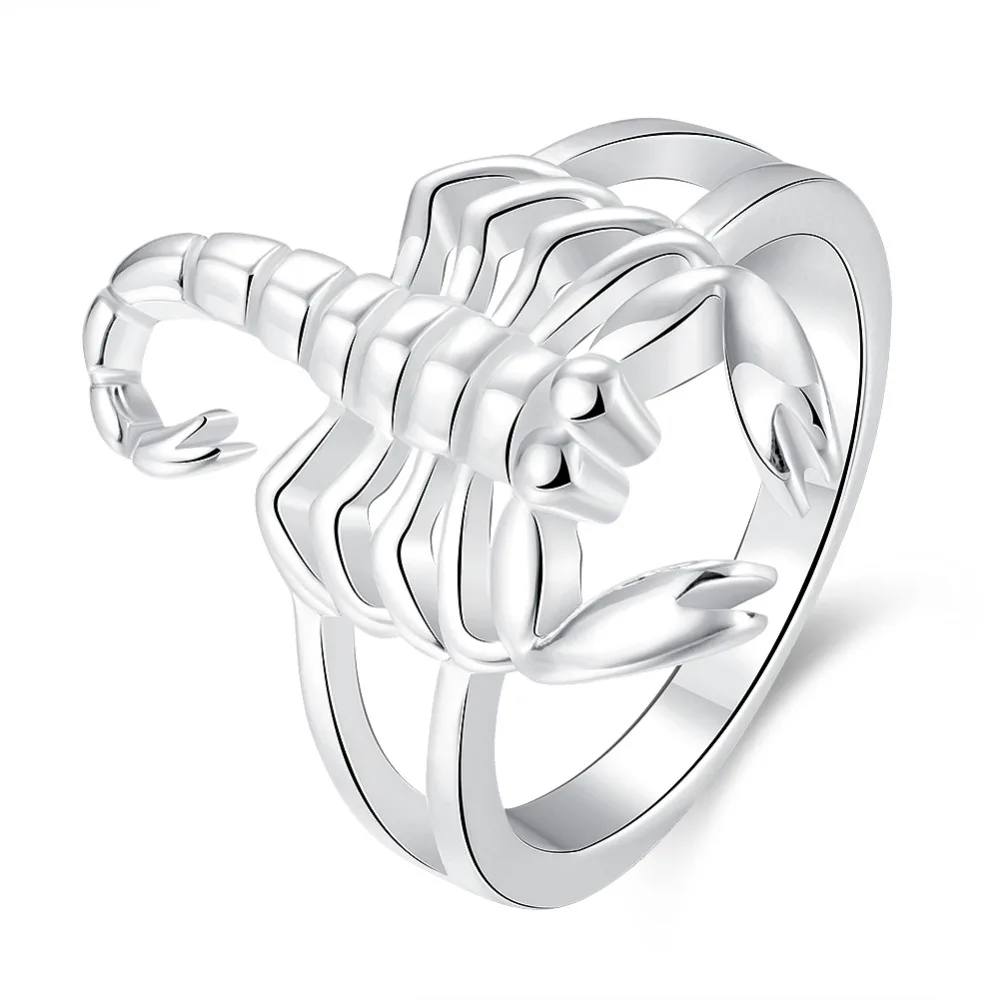 Christmas Elegant women silver colorScorpion Wedding ring Jewelry best quality fashion Charm classic Jewelry R739
Christmas Elegant women silver colorScorpion Wedding ring Jewelry best quality fashion Charm classic Jewelry R739