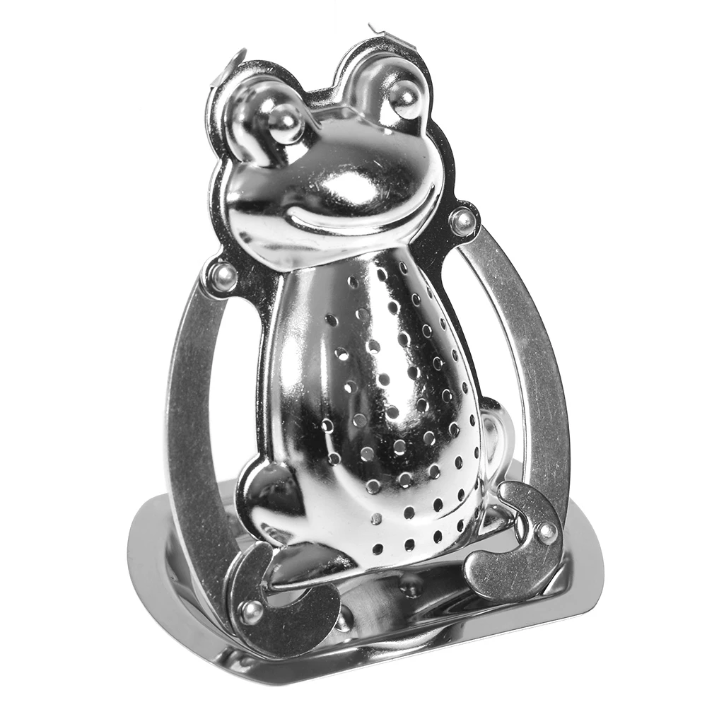 1PC Stainless Steel Frog Shape Tea Strainer Herb Spice Filter Kitchen Accessories Tea Infuser Mug Leaf Loose 
1PC Stainless Steel Frog Shape Tea Strainer Herb Spice Filter Kitchen Accessories Tea Infuser Mug Leaf Loose