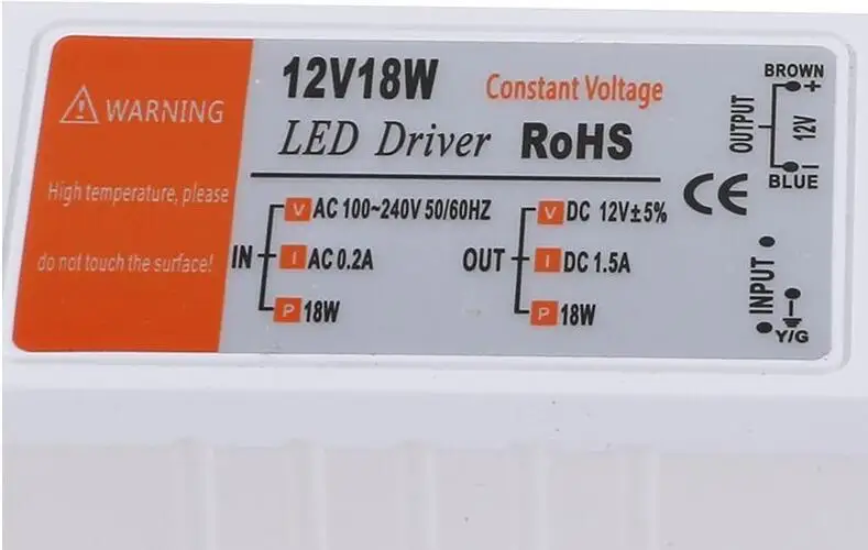 new High Quality 12V DC18W Power Supply Driver Adapter Transformer Switch For LED Strip Light Bulb
new High Quality 12V DC18W Power Supply Driver Adapter Transformer Switch For LED Strip Light Bulb