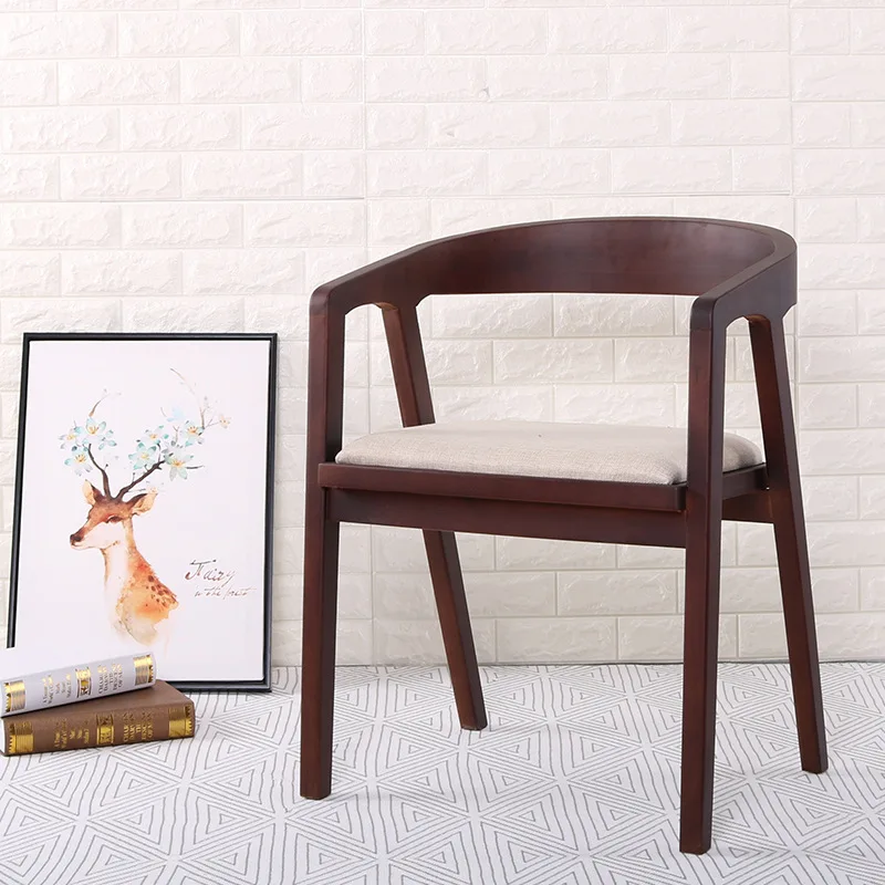 Nordic Wooden Dining Chair American Vintage Home Furniture Coffee Restaurant Bedroom Study Casual Simple with Armrest Back Chair
Nordic Wooden Dining Chair American Vintage Home Furniture Coffee Restaurant Bedroom Study Casual Simple with Armrest Back Chair