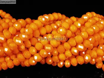 Opaque Orange Czech Crystal 2mm x 3mm Faceted Rondelle Loose Spacer Beads For Bracelet Necklace Jewelry Making 10 Strands/Pack
Opaque Orange Czech Crystal 2mm x 3mm Faceted Rondelle Loose Spacer Beads For Bracelet Necklace Jewelry Making 10 Strands/Pack
