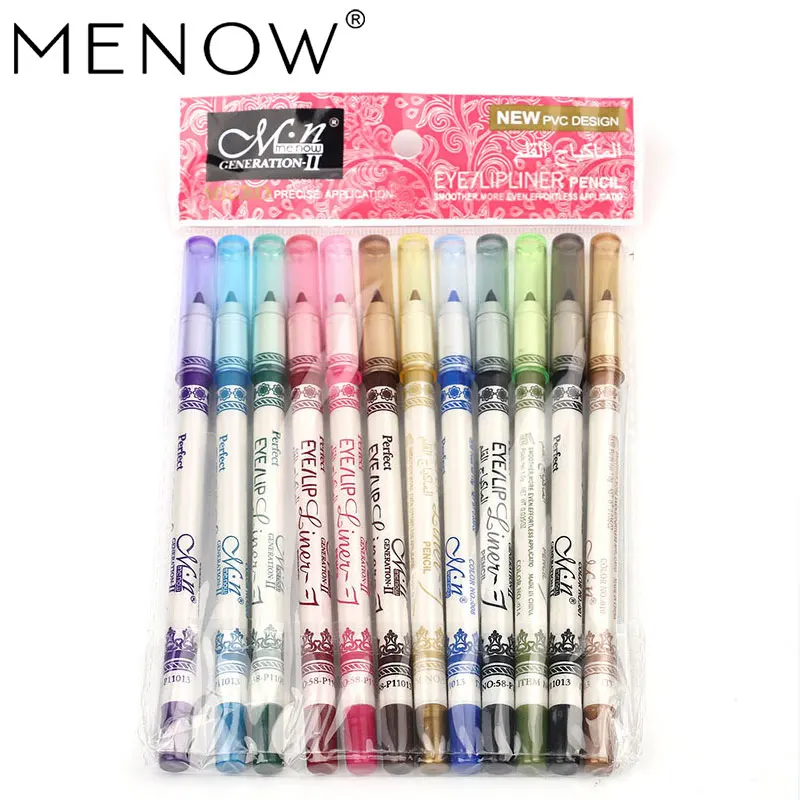 MENOW Brand Glitter Eyeliner Pencil 12pcs/lot Waterproof Eye Liner Gel Pen Eyes Makeup Kit Metallic for Eyeshadow Cosmetics
MENOW Brand Glitter Eyeliner Pencil 12pcs/lot Waterproof Eye Liner Gel Pen Eyes Makeup Kit Metallic for Eyeshadow Cosmetics