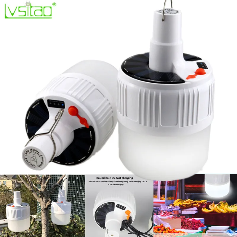 Outdoor Wireless Rechargeable Led Solar Bulb Led Night Market Camping Emergency Bulb Lamp 5modes Dimmerable Waterproof 24/42led
Outdoor Wireless Rechargeable Led Solar Bulb Led Night Market Camping Emergency Bulb Lamp 5modes Dimmerable Waterproof 24/42led