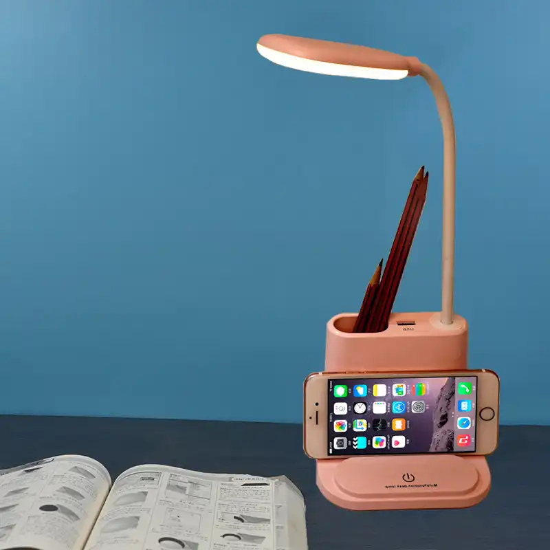 New Fashion Portable Led Desk Lamp Bedside Lamp With Charger Pen
