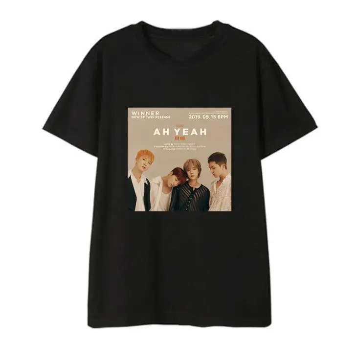 Kpop winner ah yeah album same all member photo printing o neck t shirt for summer unisex short sleeve t-shirt
Kpop winner ah yeah album same all member photo printing o neck t shirt for summer unisex short sleeve t-shirt