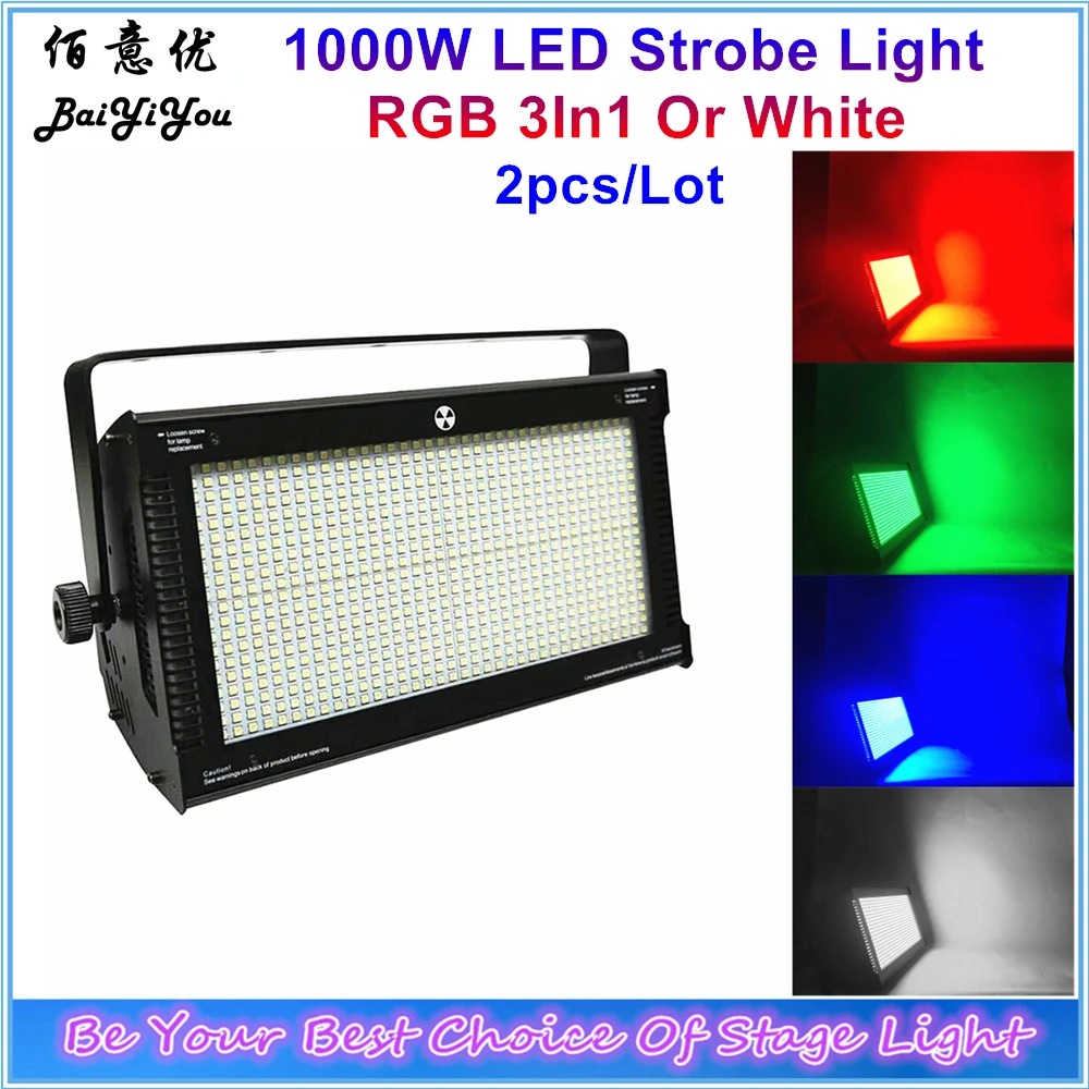 2x High Brightness 1000W LED RGB 3In1 Strobe Light Instead Atomic 3000 White 4 Section Control LED Strobe Light For Disco DJ
2x High Brightness 1000W LED RGB 3In1 Strobe Light Instead Atomic 3000 White 4 Section Control LED Strobe Light For Disco DJ