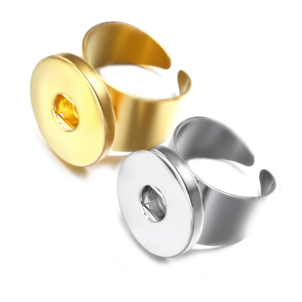 Royalbeier 1pc Snaps Jewelry 18mm Snap Female Resizable Opening Rings Temperament Personality Women Resizable Gold and Silver
Royalbeier 1pc Snaps Jewelry 18mm Snap Female Resizable Opening Rings Temperament Personality Women Resizable Gold and Silver