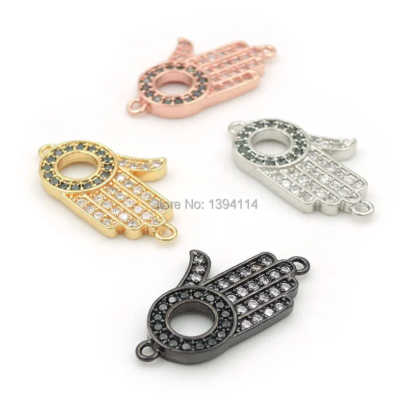 21*13*2mm Micro Pave Clear&Black CZ Palm Of Ring Connector Fit For Women As DIY Bracelets Accessory
21*13*2mm Micro Pave Clear&Black CZ Palm Of Ring Connector Fit For Women As DIY Bracelets Accessory