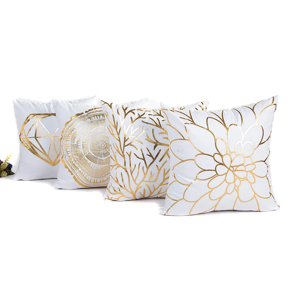 Gold Foil Printing Pillow Case Sofa Waist Throw Cushion Cover Home Decor Jacquard Removable and Washable Nonwoven L52
Gold Foil Printing Pillow Case Sofa Waist Throw Cushion Cover Home Decor Jacquard Removable and Washable Nonwoven L52