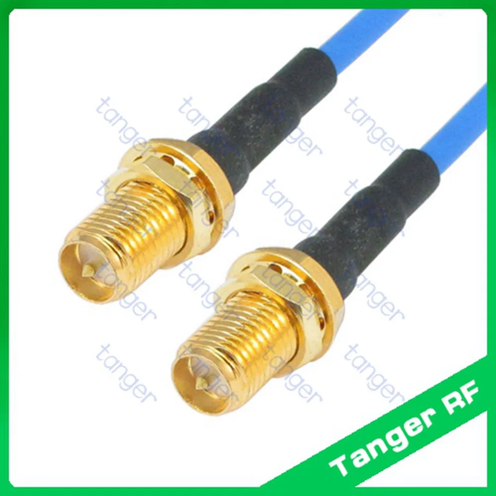 Tanger RP-SMA to RP-SMA female straight connector with RG405 RG086 Blue RF Coaxial Jumper 20in 50cm Semi Flexibe Low Loss Cable
Tanger RP-SMA to RP-SMA female straight connector with RG405 RG086 Blue RF Coaxial Jumper 20in 50cm Semi Flexibe Low Loss Cable