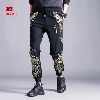 Personalized gold print harem pants mens summer casual pants men's clothing plus size male black new arrival 2020 fashion
Personalized gold print harem pants mens summer casual pants men's clothing plus size male black new arrival 2020 fashion