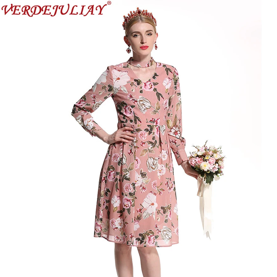 Vacation Dresses Women 2019 New Summer Fashion Floral Print Sweet Slim V-Neck Empire Knee-Length Pink Hot Sale Popular Dress
Vacation Dresses Women 2019 New Summer Fashion Floral Print Sweet Slim V-Neck Empire Knee-Length Pink Hot Sale Popular Dress