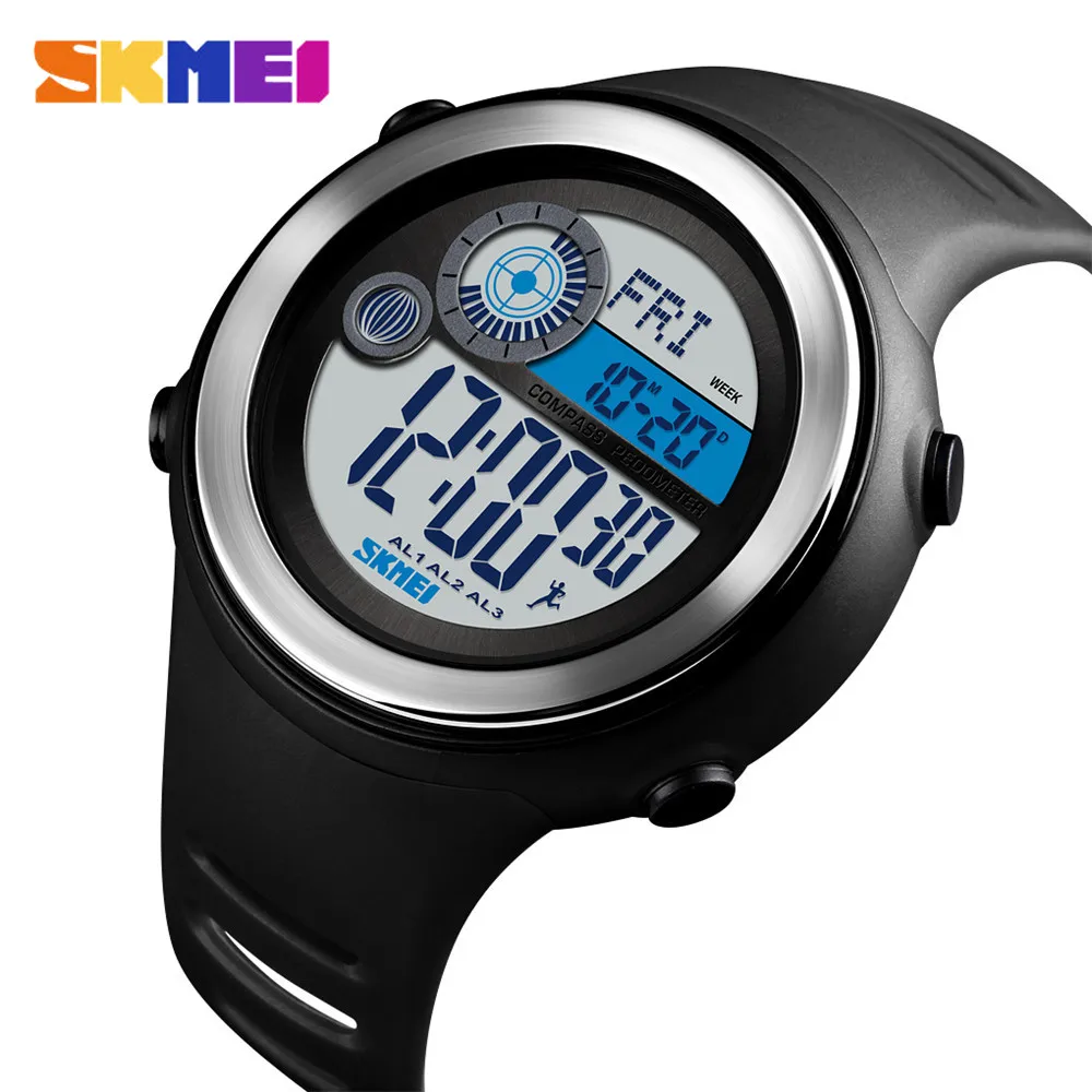 SKMEI 1395 Sport Watches Digital Wristwatches World Time Pedometer Compass Distance Calorie Waterproof Watches Relogio Masculino
SKMEI 1395 Sport Watches Digital Wristwatches World Time Pedometer Compass Distance Calorie Waterproof Watches Relogio Masculino
