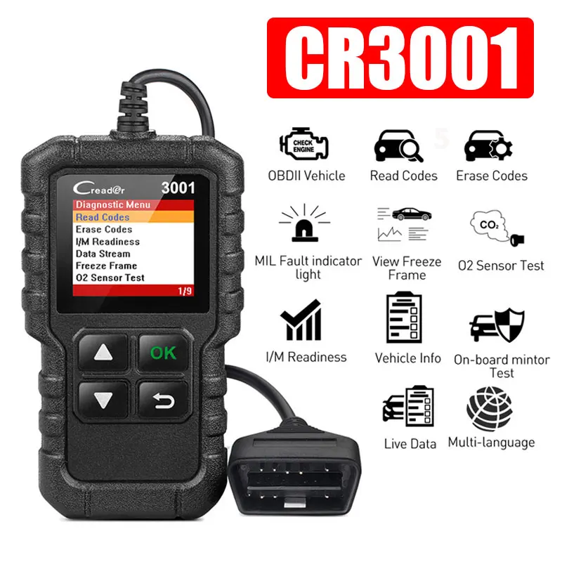 Vehemo OBD2 for Car Diagnostic Tool Car Erase Reset Scanner Creader Code Reader for Launch
Vehemo OBD2 for Car Diagnostic Tool Car Erase Reset Scanner Creader Code Reader for Launch
