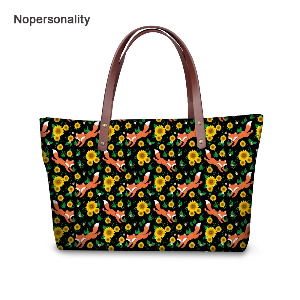 Nopersonality Large Capacity Women Handbags Neoprene Floral Fox Tote Bag for Ladies Fashionable Female Shoulder Handbags
Nopersonality Large Capacity Women Handbags Neoprene Floral Fox Tote Bag for Ladies Fashionable Female Shoulder Handbags