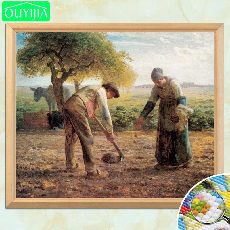 J.F Millet Famous Painting "Potato Planters" 5D DIY Diamond Painting Full Square Diamond Embroidery Rhinestones Decor Picture
J.F Millet Famous Painting "Potato Planters" 5D DIY Diamond Painting Full Square Diamond Embroidery Rhinestones Decor Picture