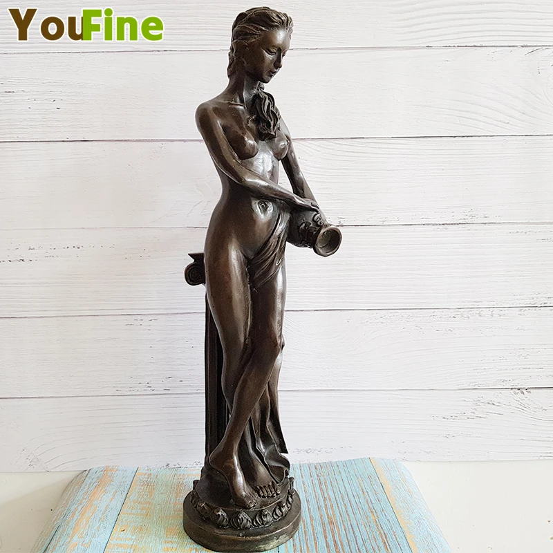 Bronze nude character sculpture European style bottle female name carving home decoration outdoor garden can be customized
Bronze nude character sculpture European style bottle female name carving home decoration outdoor garden can be customized
