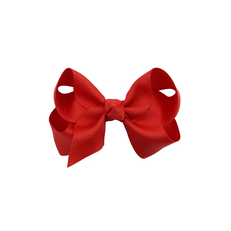 Colourful Bow Clip Boutique Hair Bows For Girls Kids Children Girls Hair Clips Grosgrain Ribbon Bows (15)