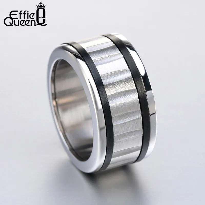 Effie Queen 316L Stainless Steel Rings For Men Black Silver Color Simple Design Ring Jewelry Christmas Gift For Boyfriend DGTR15
Effie Queen 316L Stainless Steel Rings For Men Black Silver Color Simple Design Ring Jewelry Christmas Gift For Boyfriend DGTR15